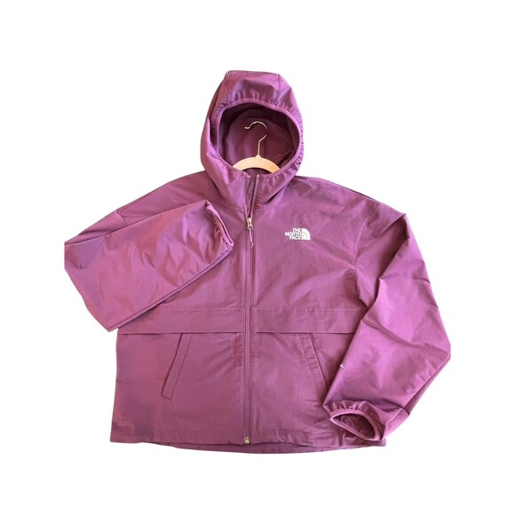 North Face Jacket Adult Small S Currant Purple Easy‎ Wind Full-Zip Jacket EUC - Picture 1 of 14